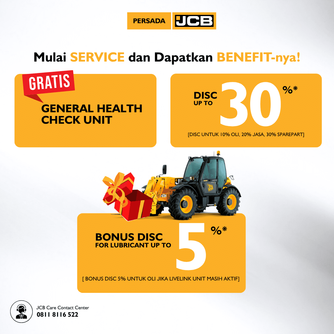 SERVICE JCB LEBIH UNTUNG